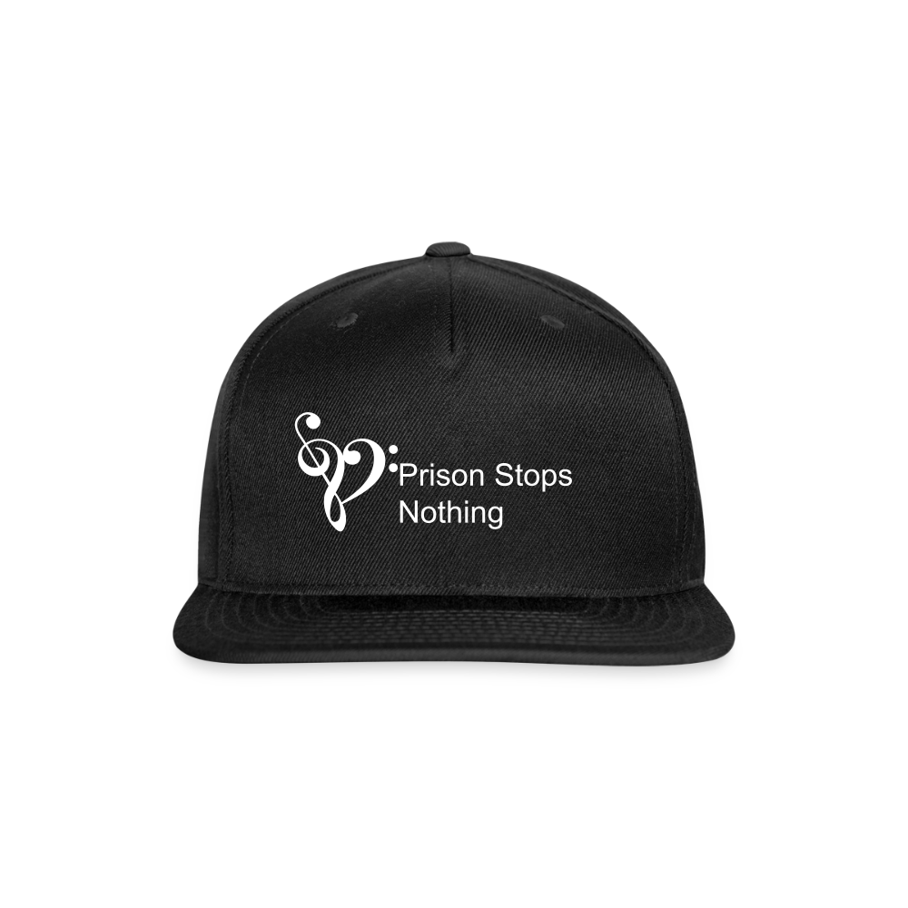 Snapback Baseball Cap - black