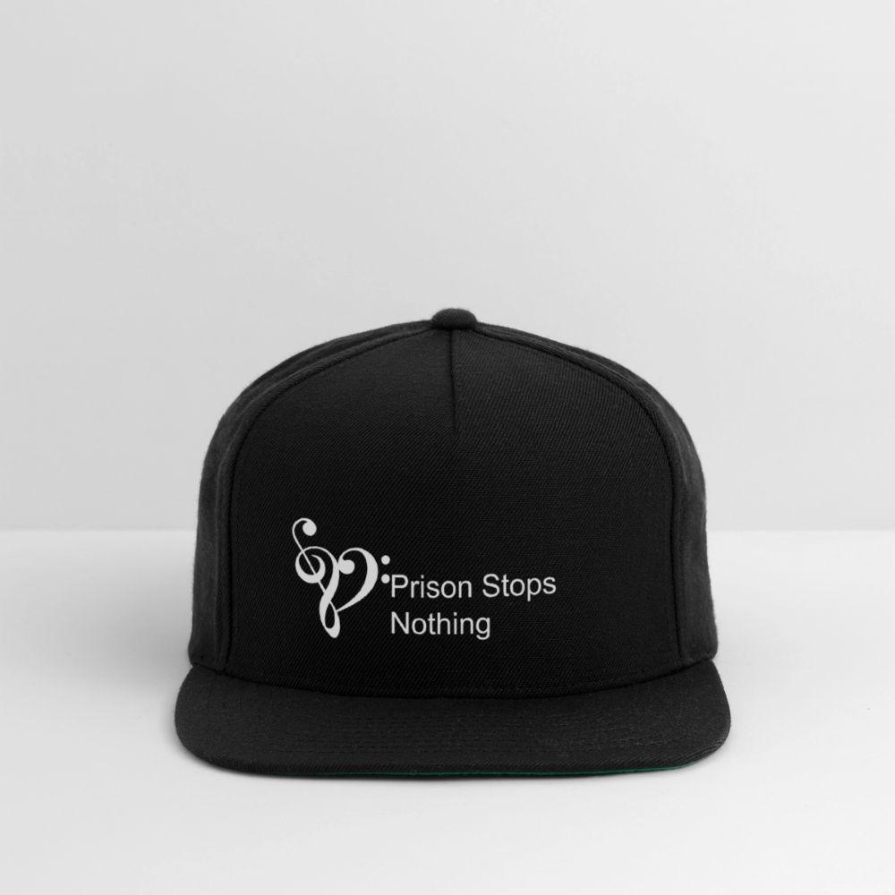 Snapback Baseball Cap - black